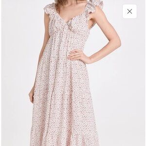 English Factory Floral Ruffle Sleeve Maxi Dress NTW Size M